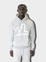 GREY YL LOGO HOODIE