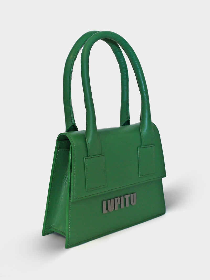 LE CHIC LUPITU GREEN HANDBAG