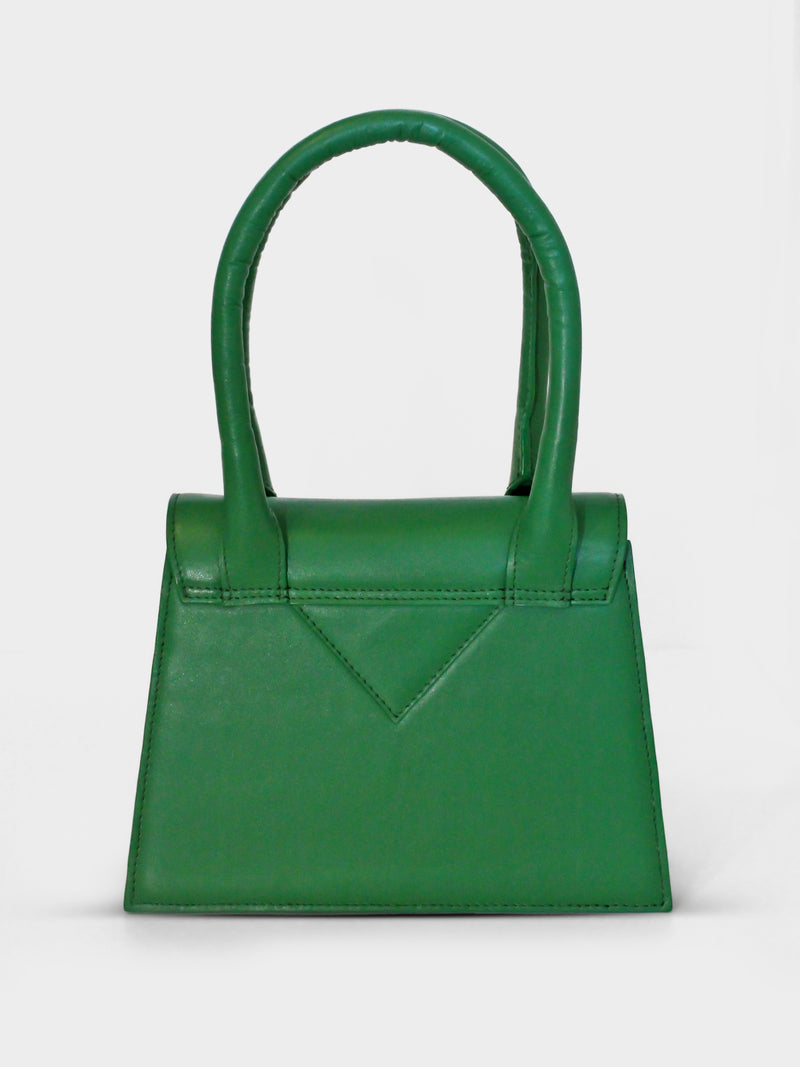 LE CHIC LUPITU GREEN HANDBAG