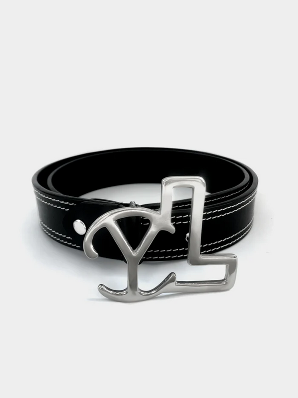 BLACK YL STRAP BELT