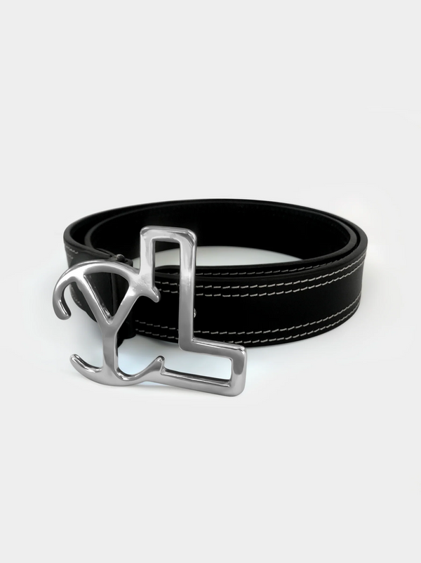 BLACK YL STRAP BELT