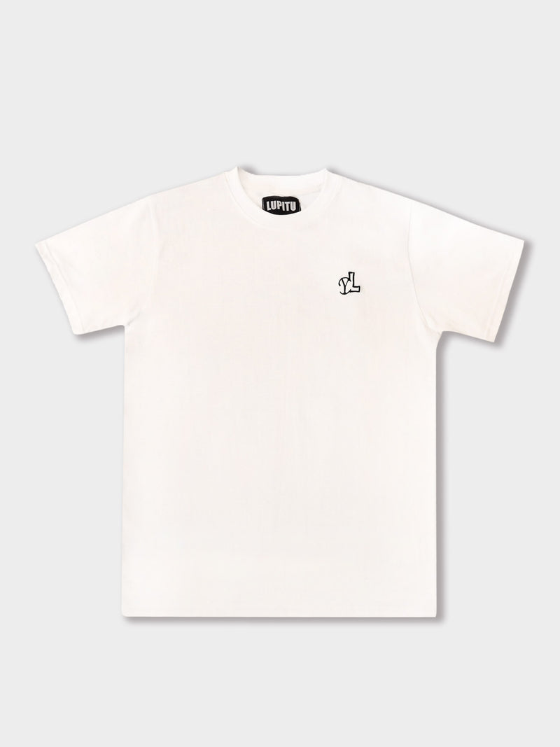 YL WHITE BASIC TEE - YVES LUPITU