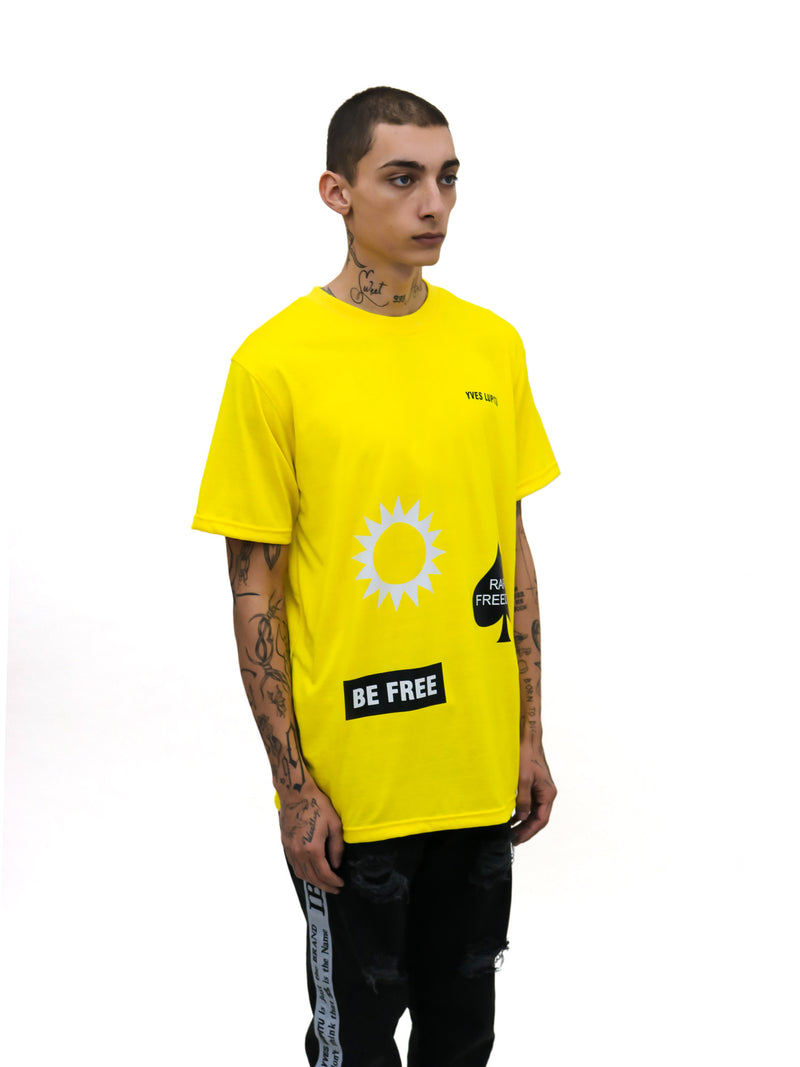 BE FREE YELLOW YL TEE - YVES LUPITU