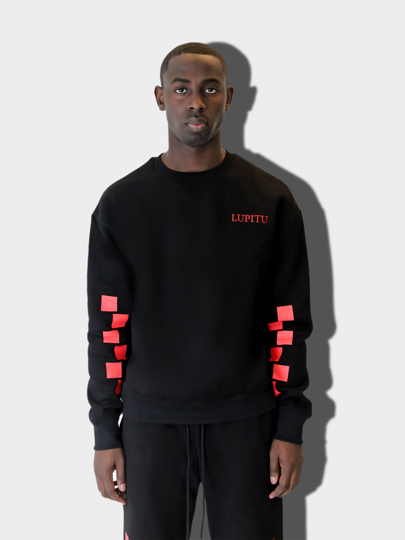 BLACK LUPITU PUZZLE SWEATER