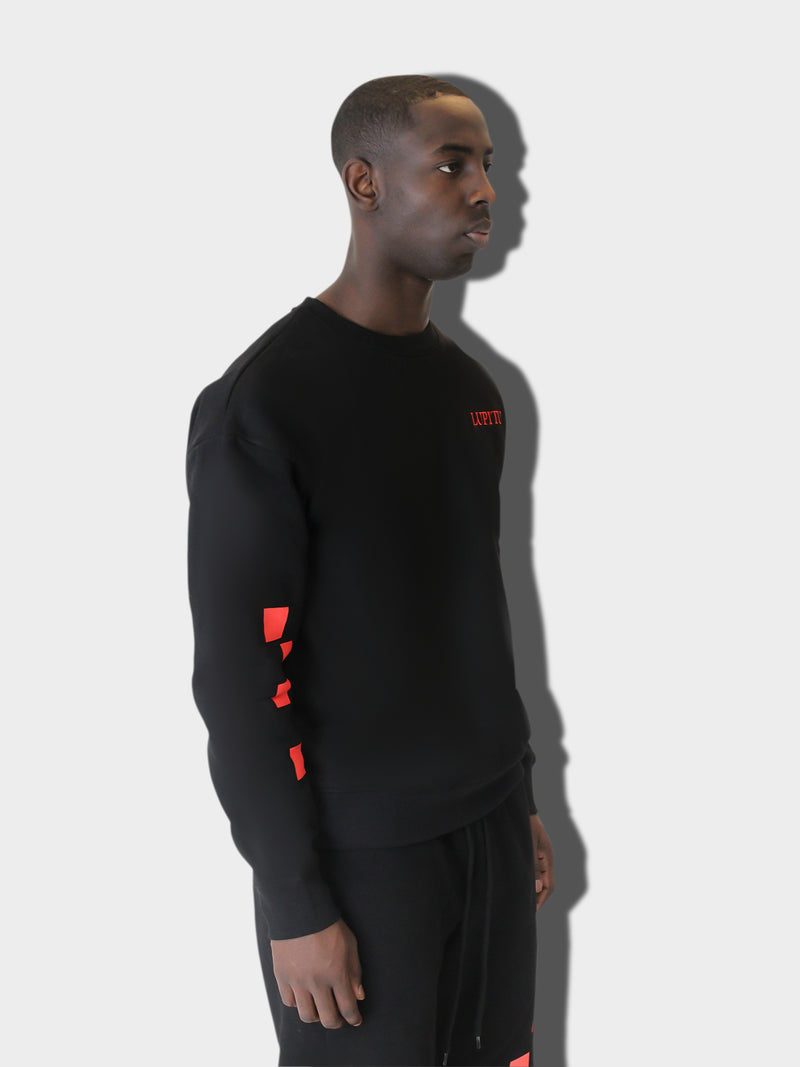 BLACK LUPITU PUZZLE SWEATER