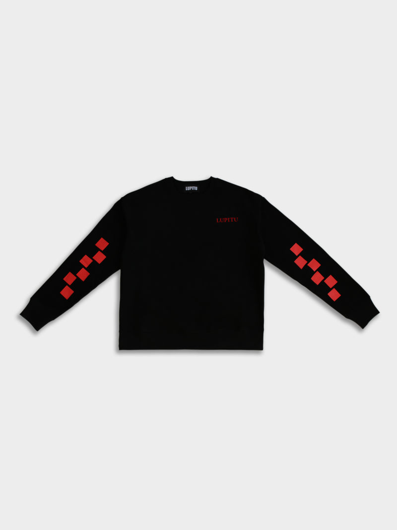 BLACK LUPITU PUZZLE SWEATER