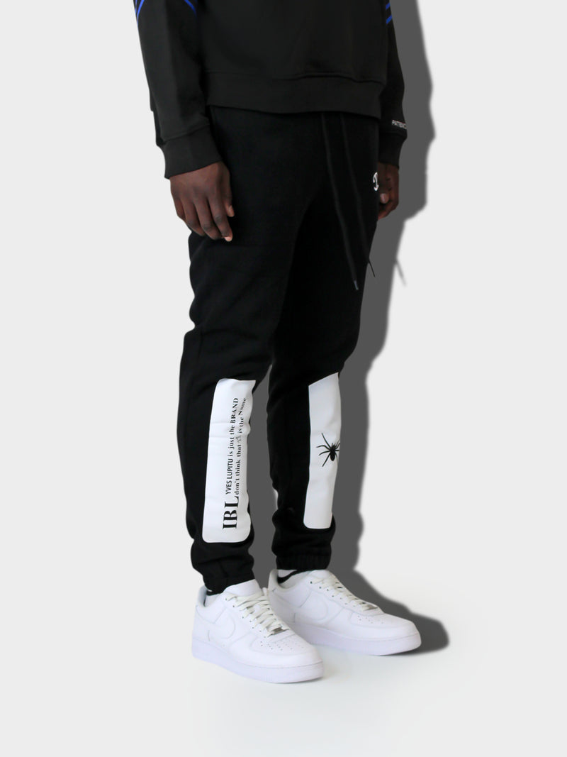 BLACK SPIDER YL LOGO JOGGER PANT