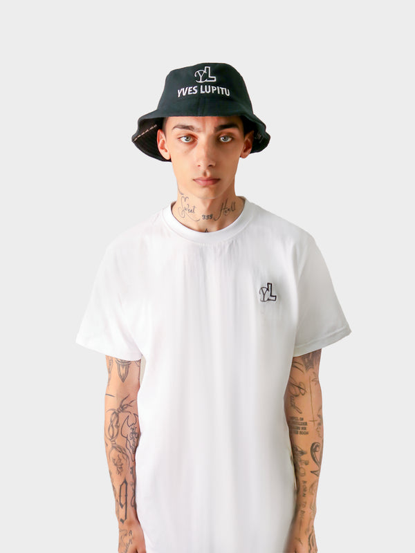 BLACK YL BUCKET HAT