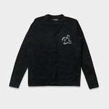 BLACK YL CARDIGAN