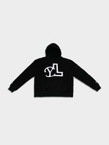 BLACK YL LOGO HOODIE