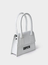 LE CHIC LUPITU WHITE HANDBAG