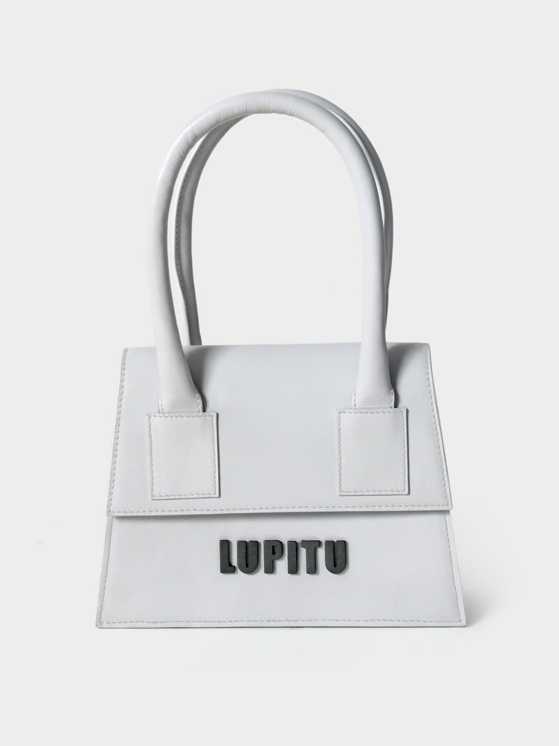 LE CHIC LUPITU WHITE HANDBAG