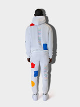 DOMINO WHITE YL HOODIE