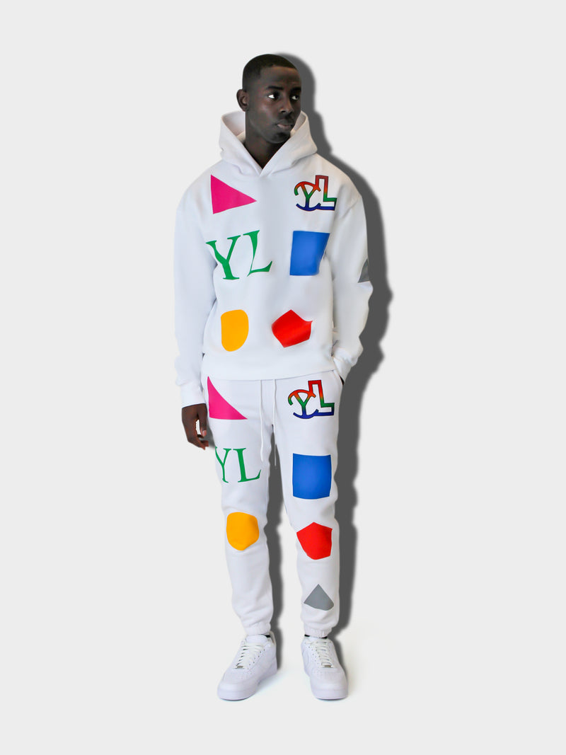 DOMINO WHITE YL HOODIE