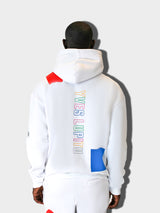 DOMINO WHITE YL HOODIE