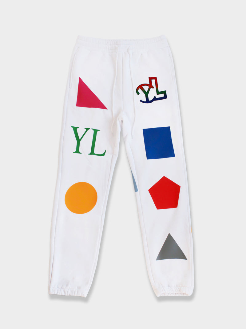 DOMINO WHITE YL SWEATPANTS