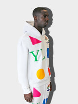 DOMINO WHITE YL HOODIE