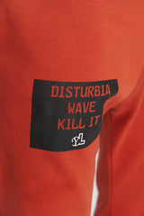 RED DISTURBIA WAVE SWEAT PANT - YVES LUPITU