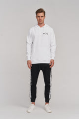 WHITE ATELIER LOGO HOODIE - YVES LUPITU