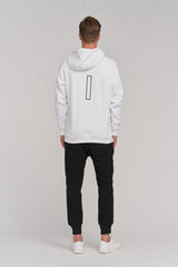 WHITE ATELIER LOGO HOODIE - YVES LUPITU