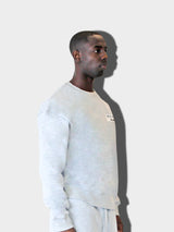 GREY CHINESE YVES LUPITU LOGO SWEATER