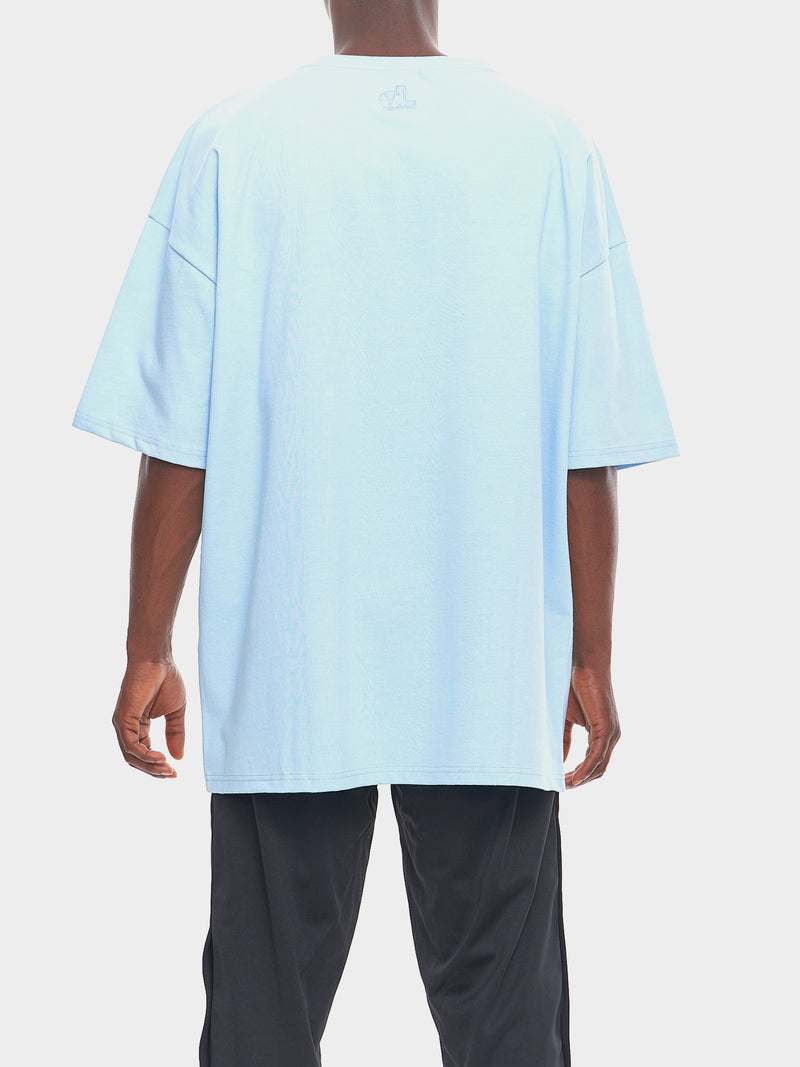 LIGHT BLUE OVERSIZE YVES LUPITU TEE