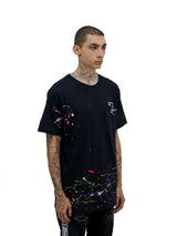 PAINTED YL LOVE BLACK TEE - YVES LUPITU