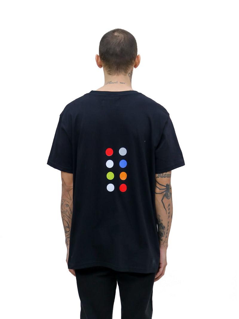 PAINTED YL LOVE BLACK TEE - YVES LUPITU