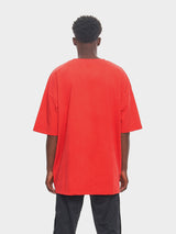 RED OVERSIZE CHINESE YVES LUPITU TEE