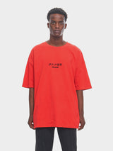 RED OVERSIZE CHINESE YVES LUPITU TEE