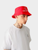 RED YL BUCKET HAT