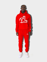 RED YL LOGO JOGGER PANT