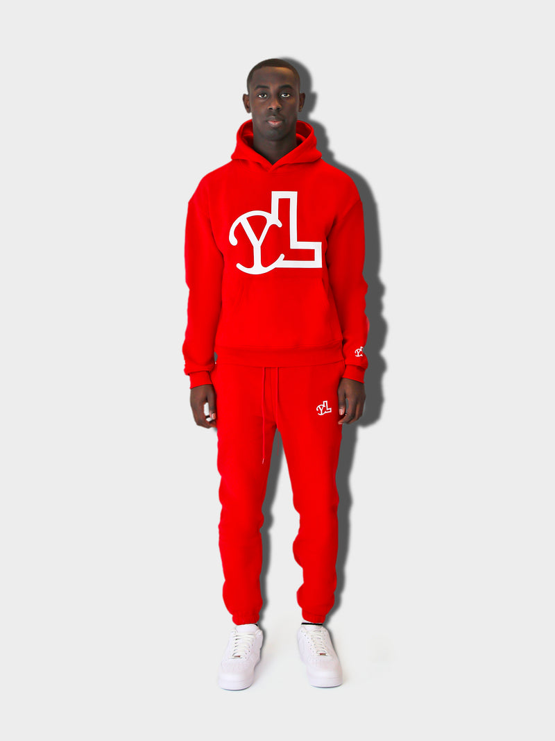 RED YL LOGO JOGGER PANT