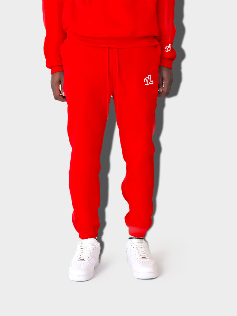 RED YL LOGO JOGGER PANT