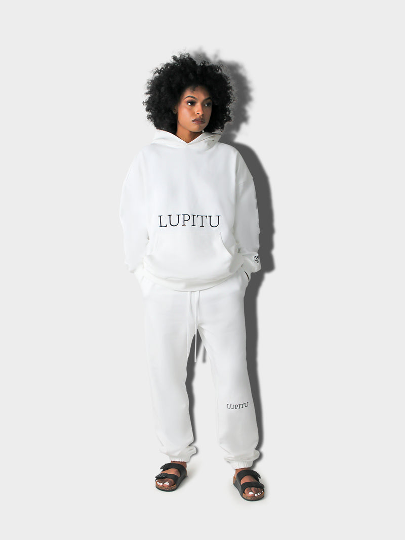 WHITE LUPITU HOODIE