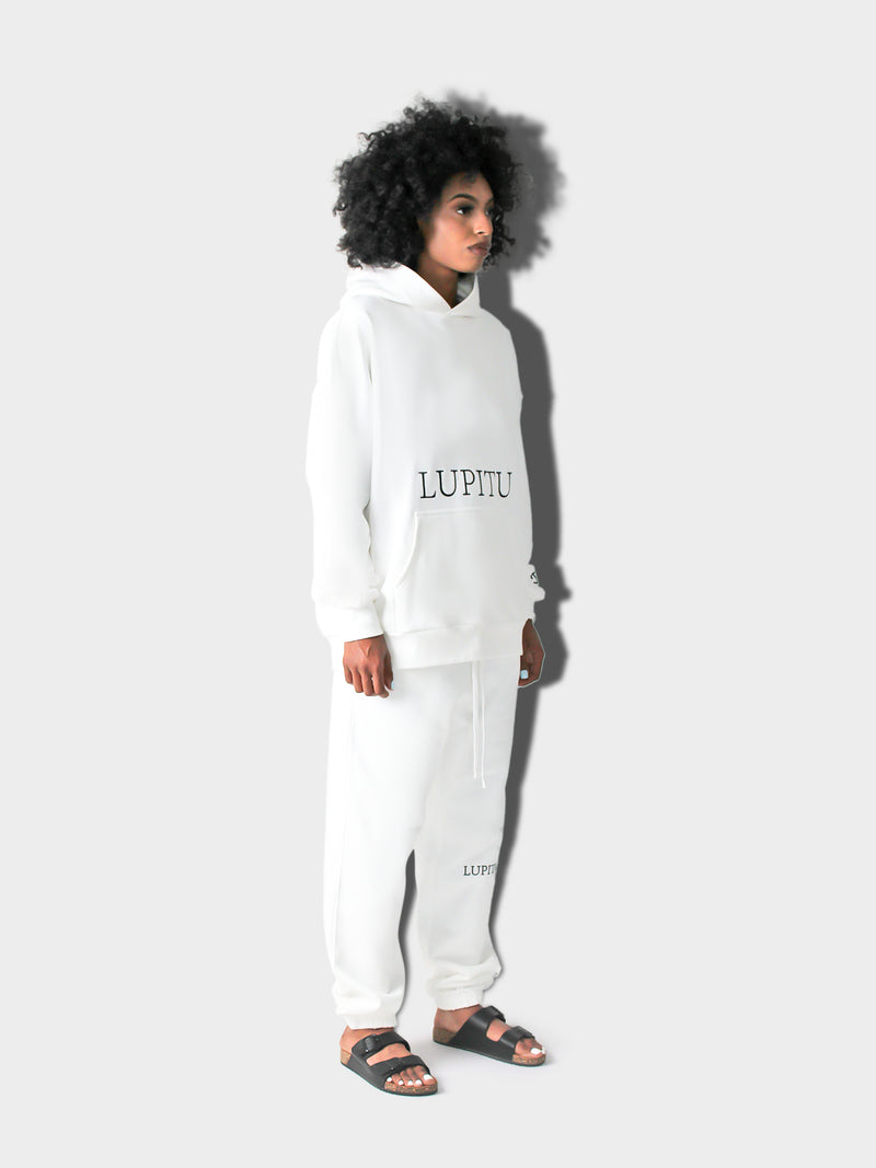 WHITE LUPITU HOODIE