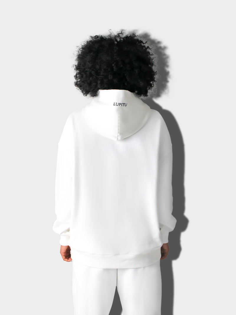 WHITE LUPITU HOODIE