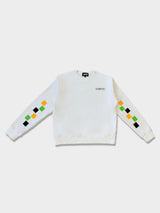 WHITE LUPITU PUZZLE SWEATER