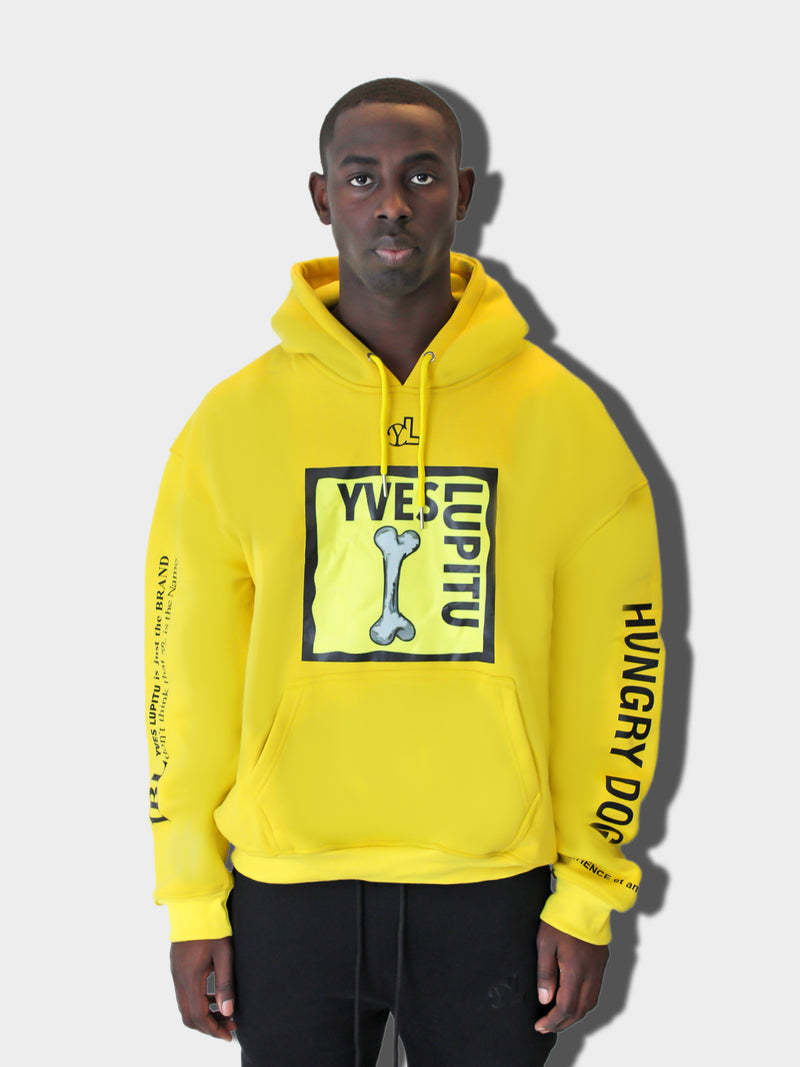 YELLOW HUNGRY DOG YVES HOODIE