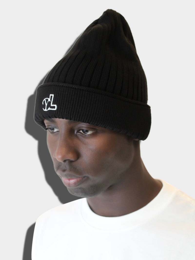 YL BLACK BEANIE