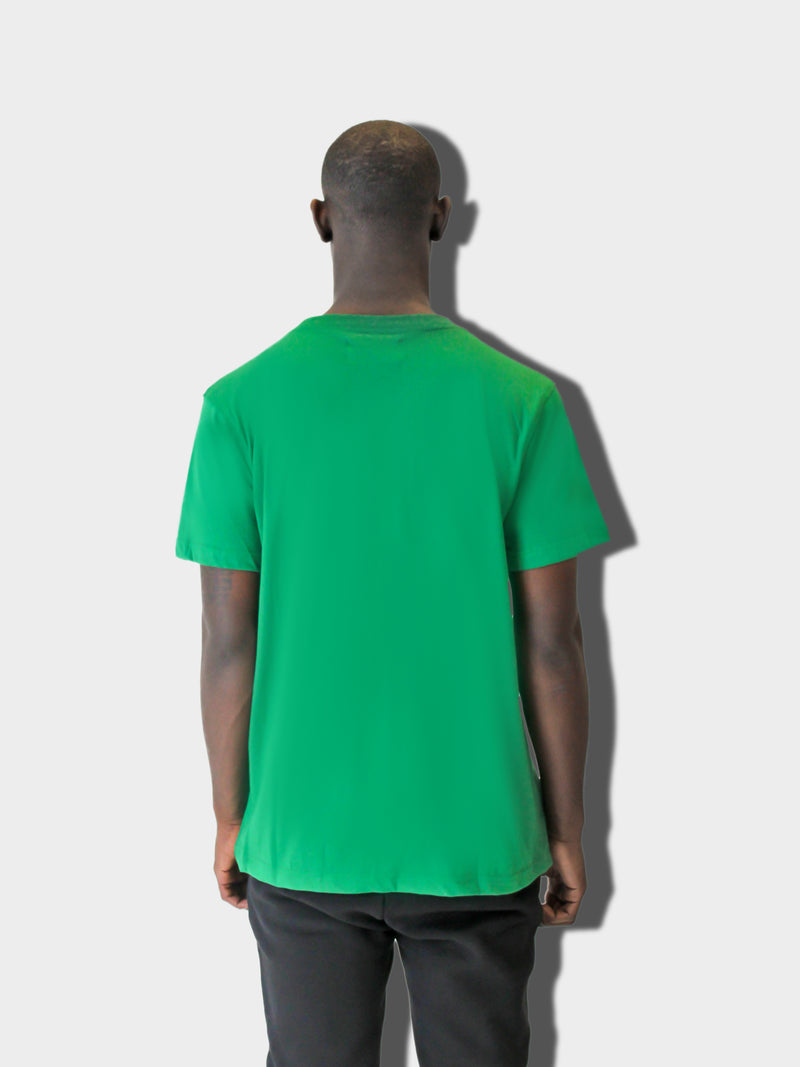 YVES LUPITU DEBOSSED GREEN TEE