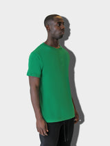 YVES LUPITU DEBOSSED GREEN TEE